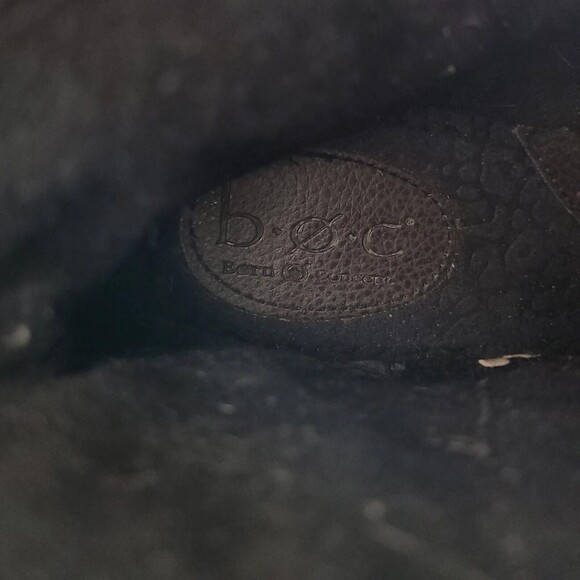 BOC Josephine Boot Lug Sole Buckle Strap Heeled Leather Brown Women's sz 8 Eu39 - Picture 7 of 12